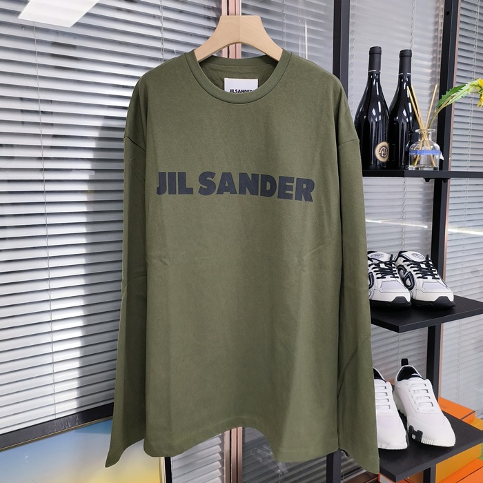 ジルサンダー メンズ ベーシック 長袖Tシャツ - Jil Sander Basic- jic3369x