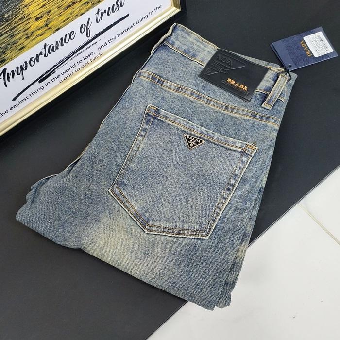 プラダ メンズ グレー ジーンズ - Gray - prc2431x