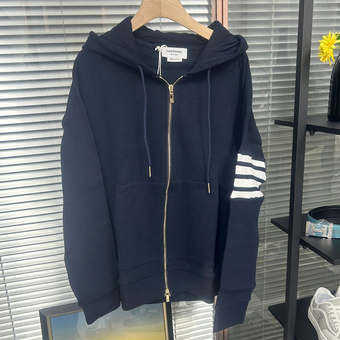 トムブラウン メンズ カジュアル ネイビー フーディーTシャツ -  - tom0635x