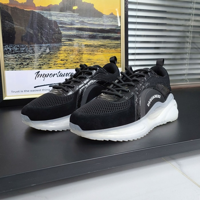 ディースクエアード2 メンズ トレンディ ブラック スニーカー -  - dsq0023x