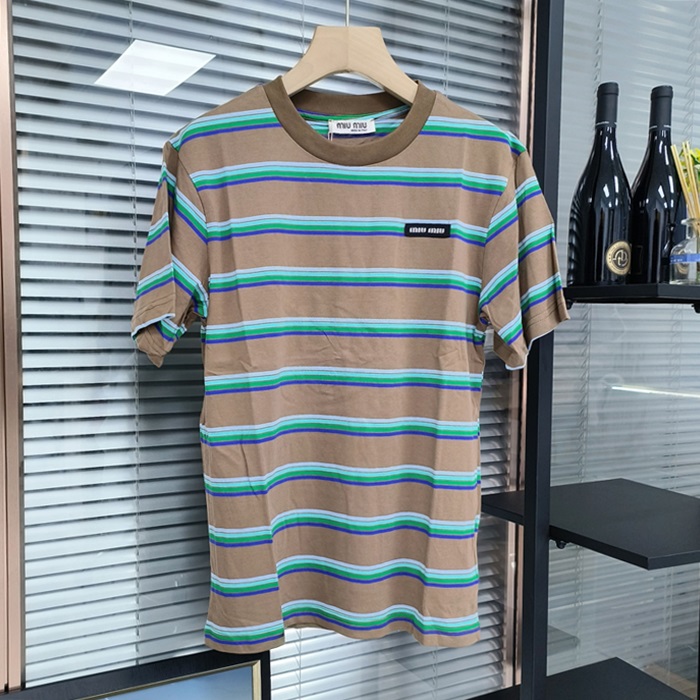 ミュウミュウ レディース ブラウン Tシャツ -  Ladys Brown  - muc350x