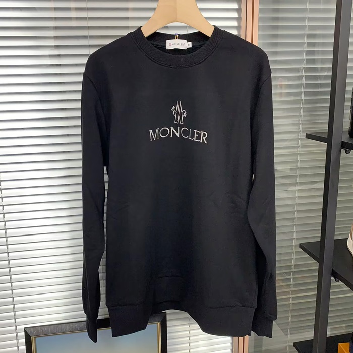 モンクレール メンズ ブラック クルーネック ニット - Knits - mo62x