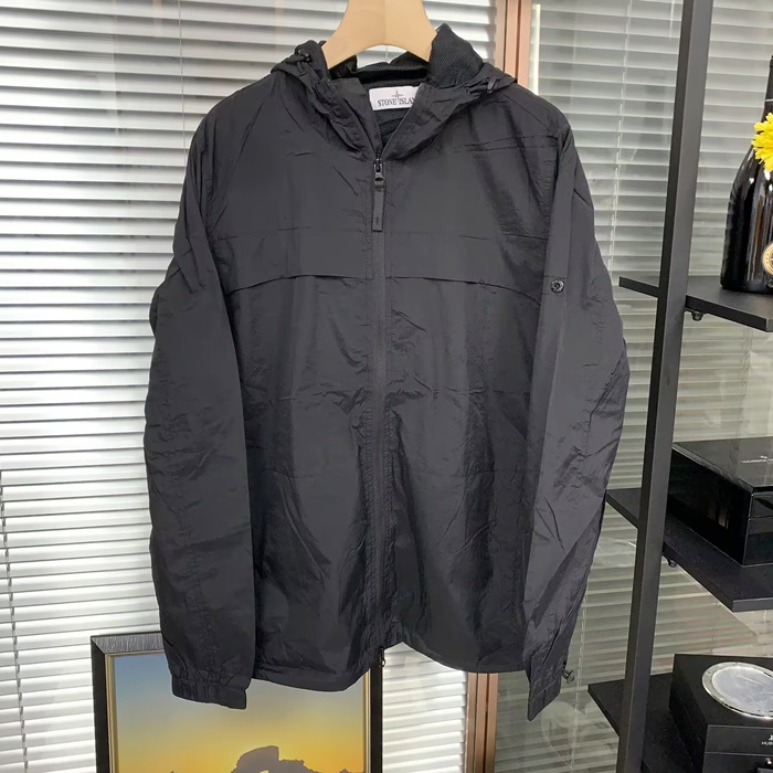 Stone IslandBasic- ストーンアイランドメンズ ベーシック カジュアル ジャケット Sto0173x.Size(m - 2xl).ブラック