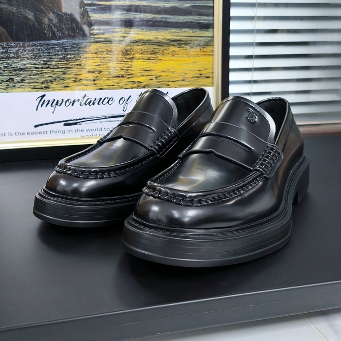 トッズ メンズ ブラックローファー - Tods- tos1398x