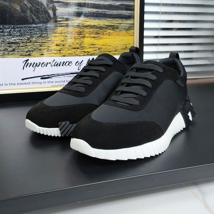   - エルメスメンズ ランニングシューズ , HERS0341, ブラック