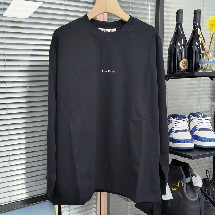 アクネ メンズ クルーネック 長袖Tシャツ - Acne Round- anc3395x