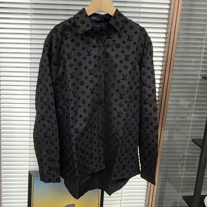 ルイヴィトン メンズ イニシャル ブラック シャツ -   - lou4341x