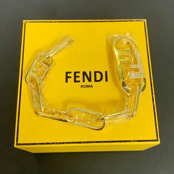 フェンディ レディース ゴールド ブレスレット -  Gold Bangle - acc543x