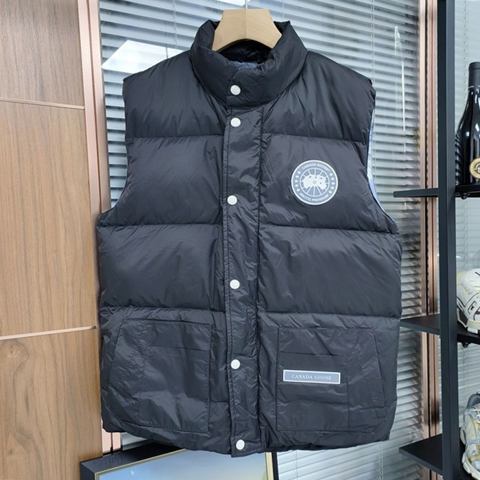カナダグース ユニセックス ブラック ダウン ベスト - CanadaGooseBest - can0394x