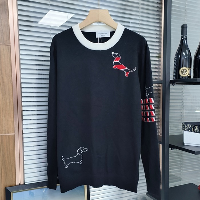 トムブラウン メンズ ラウンドネックニット - Knitwear - thc3024x