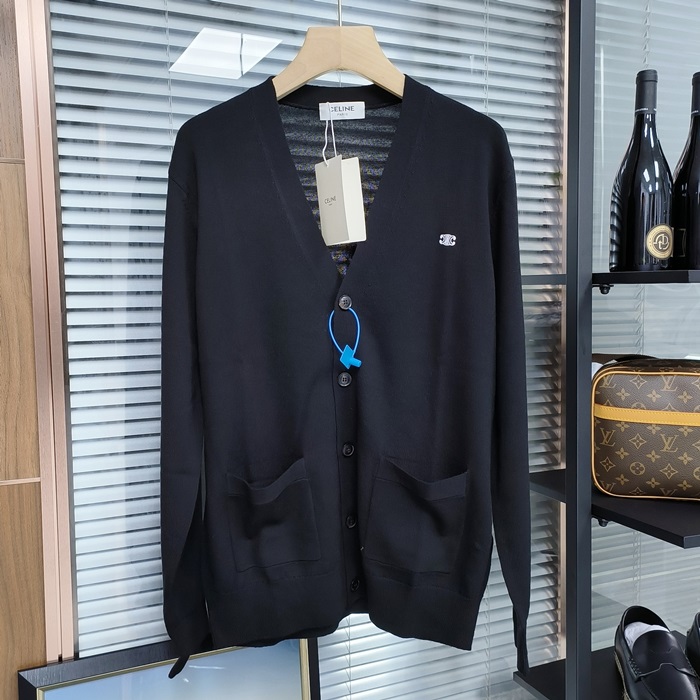 セリーヌ メンズ Vネック カーディガン -   - cec3194x