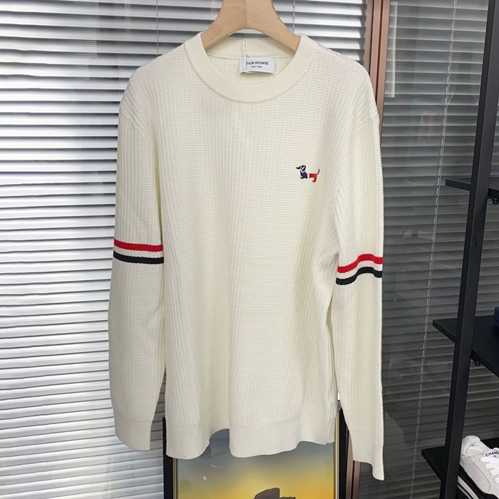 トムブラウン メンズ ラウンドネックセーター- er - thc3049x