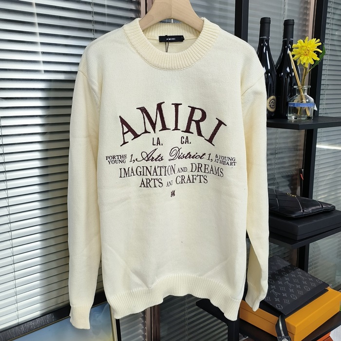 アミリ メンズ ラウンドネックニットアウターウェア - Amiri Knitwear - amc3070x