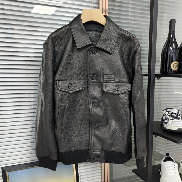 プラダ メンズ レザージャケット -   - prc2993x
