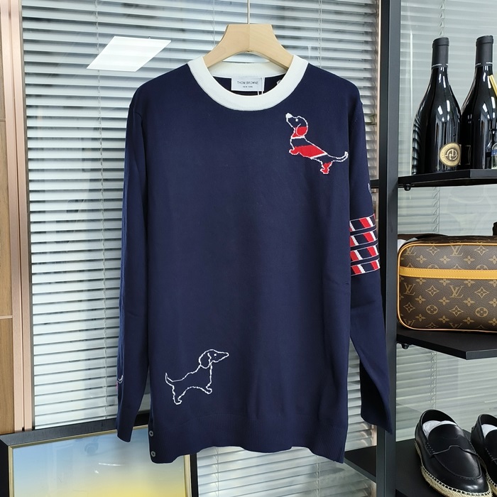 トムブラウン メンズ ラウンドネックニット - Knitwear - thc3026x