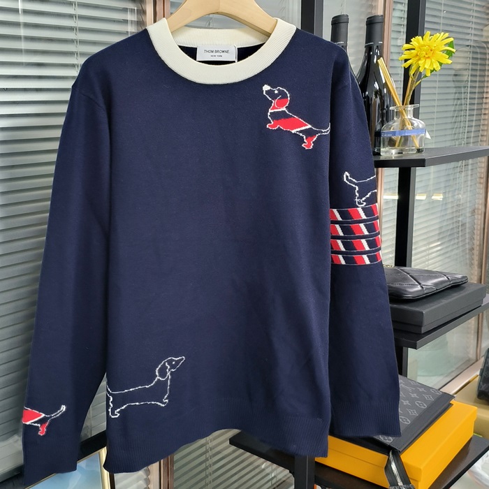 トムブラウン メンズ ラウンドネックニット - Knitwear - thc3026x