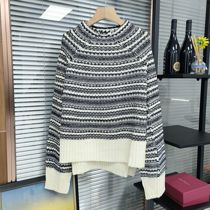 Maison margiela  Two-tone  - メゾンマルジェラ レディース ツートン セーター Mai0073x Size(s - m) ブラック