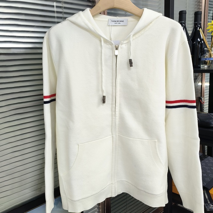 トムブラウン メンズ フード ニットアウターウェア - Hood Knitwear - thc3031x