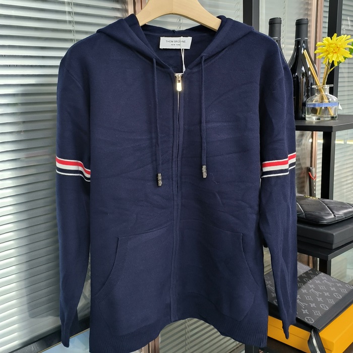 トムブラウン メンズ フード ニットアウターウェア - Hood Knitwear - thc3030x