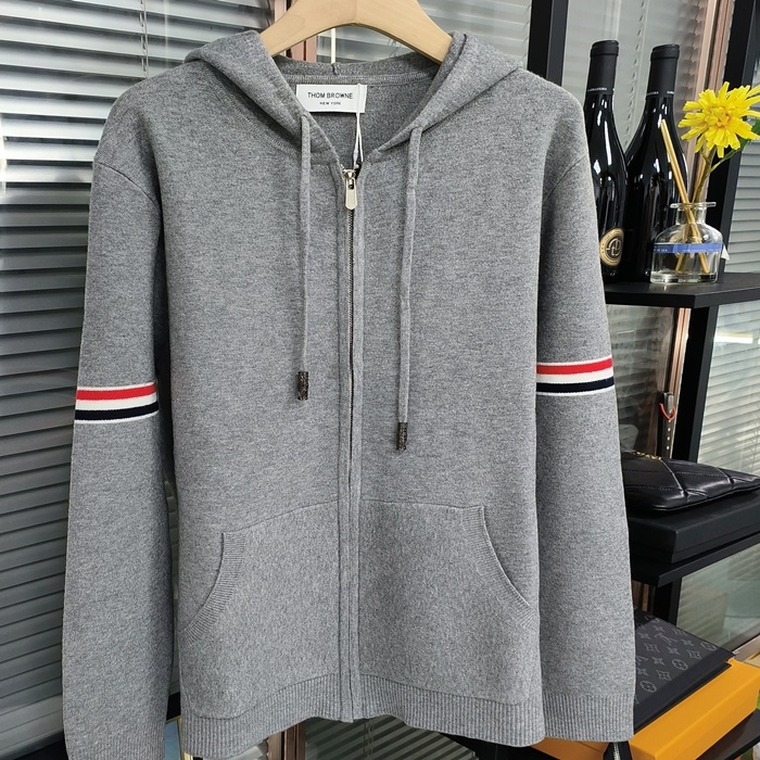 トムブラウン メンズ フード ニットアウターウェア - Hood Knitwear - thc3029x