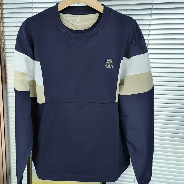 ブルネロクチネリ メンズ ラウンドネックスウェット -  Cucinelli  - bru2354x