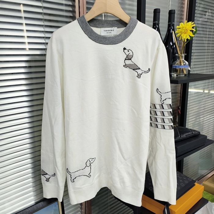 トムブラウン メンズ ラウンドネックニット - Knitwear - thc3023x