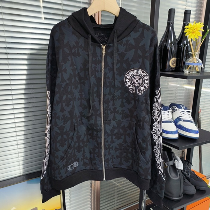 クロムハーツ メンズ ジップアップ フーディ -chc3375x