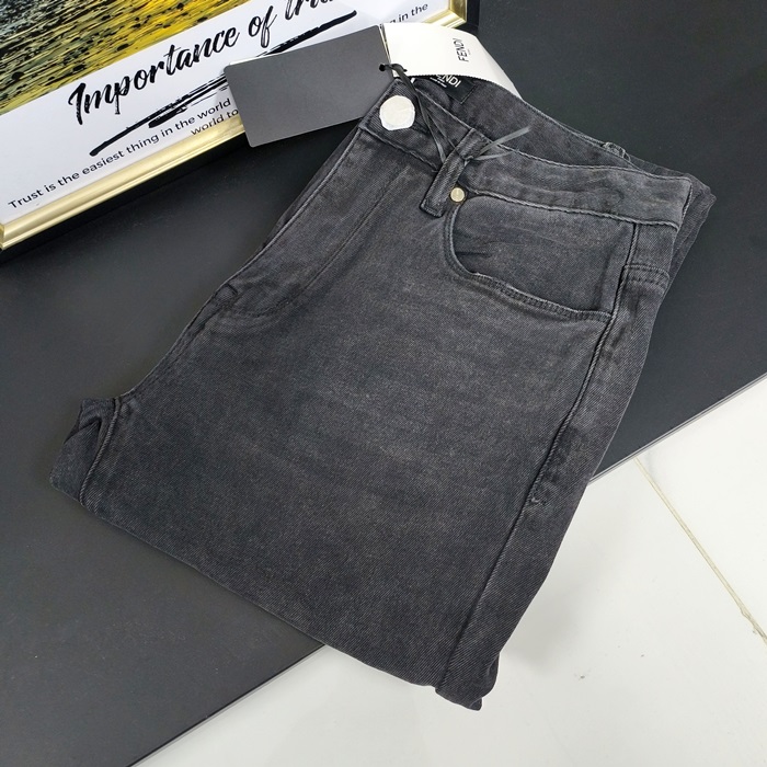 フェンディ メンズ ブラック ジーンズ - - fec930x