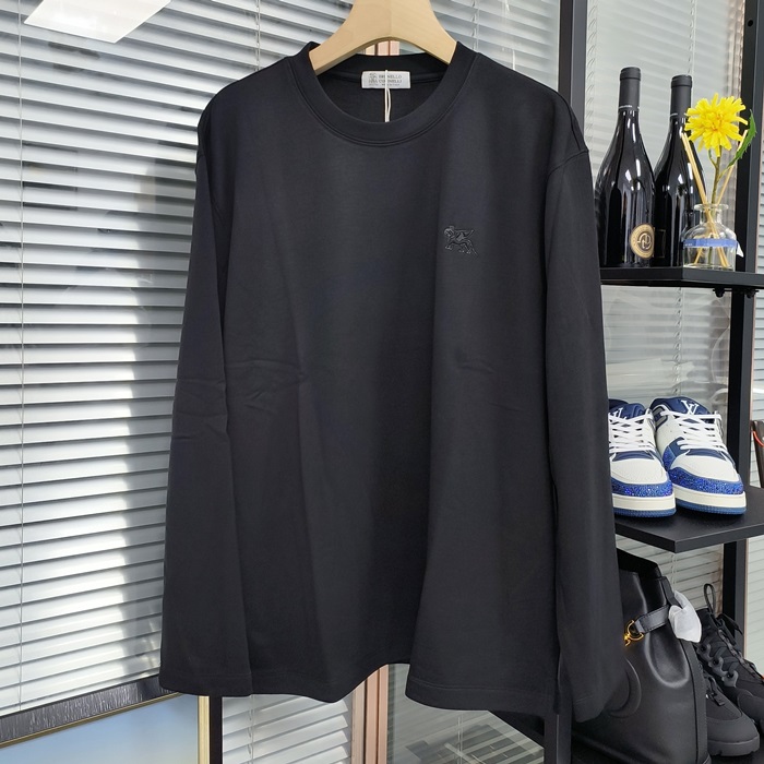 ブルネロクチネリ メンズ ラウンドネック長袖Tシャツ -  Cucinelli Round- bru2942x