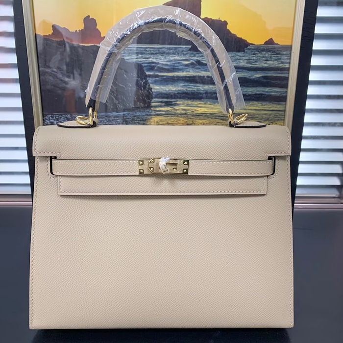 Kelly Epsom Bag/Bag,25cm,HERB0857 - エルメスケリー エプソム トートバッグ/ショルダーバッグ,25cm,カーキ