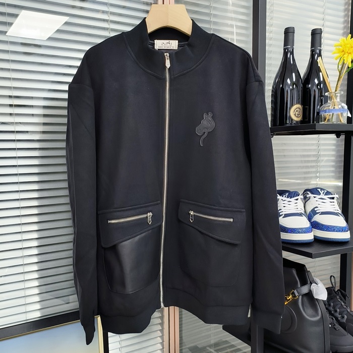 エルメス メンズ ブラック ジャケット -   - hec2883x