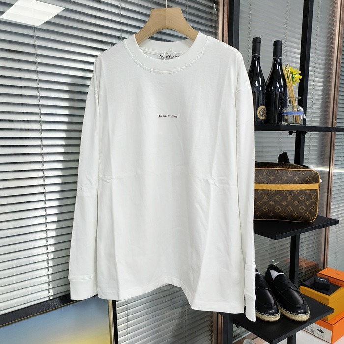 アクネ メンズ クルーネック 長袖Tシャツ - Acne Round- anc3396x
