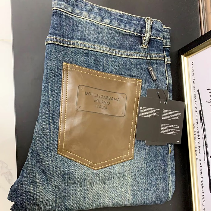 ディーアンドジー メンズ ブルー ジーンズ -   - doc2748x