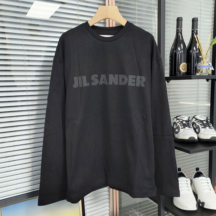 ジルサンダー メンズ ベーシック 長袖Tシャツ - Jil Sander Basic- jic3370x
