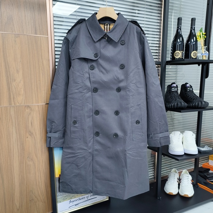 Trench  - バーバリーメンズ ヴィンテージ コットン トレンチコート Bur02344x.Size(s - 3xl).グレー
