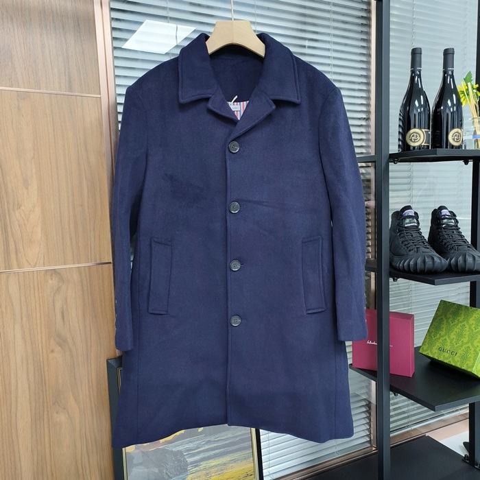 トムブラウン メンズ ネイビー コート -  - thom01097x