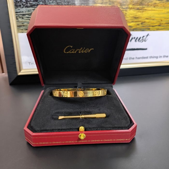  ラブブレスレット 18Kイエローゴールド B6035417 カップルブレスレット - ca0003z  Love Bracelet 18k Yellow Gold