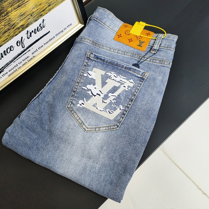 ルイヴィトン メンズ ブルー ジーンズ -   - lv771x