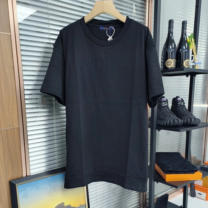 ルイヴィトン メンズ ラウンドネック半袖Tシャツ -  Round- lvc3823x