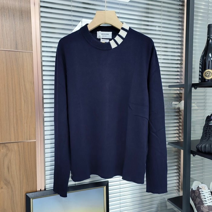 トムブラウン メンズ ラウンドネックニット - Knitwear - thc2813x