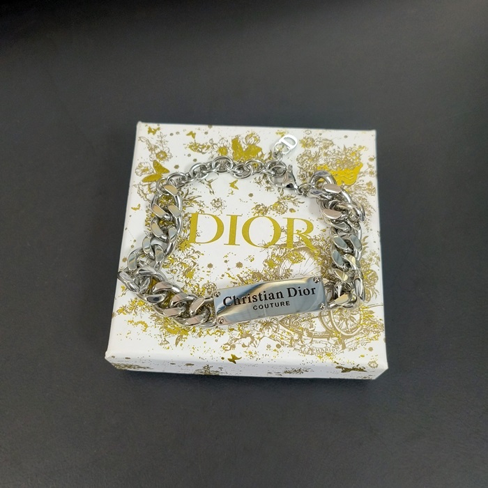 ディオール メンズ ホワイト ゴールド ブレスレット -   - acc596x