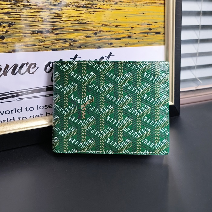 ゴヤール ユニセックス グリーン ビクトワール 二つ折り財布 - Victoire s - gow52x