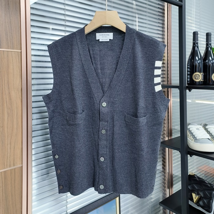  トムブラウン メンズ Vネック ベスト Thom219x