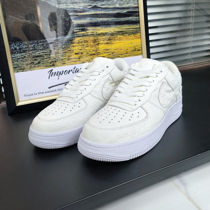 ルイヴィトン x ナイキ ユニセックス ロー バイヴァージルアブロー エアフォース1  - NikeWhite  - ni193x