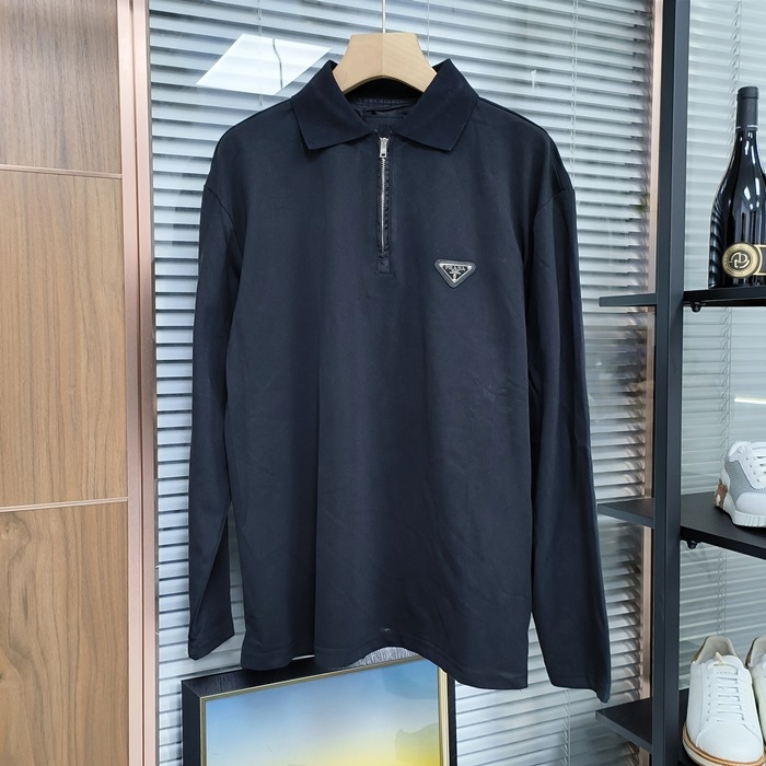 プラダ メンズ ポロ 長袖Tシャツ - Polo- prc4011x