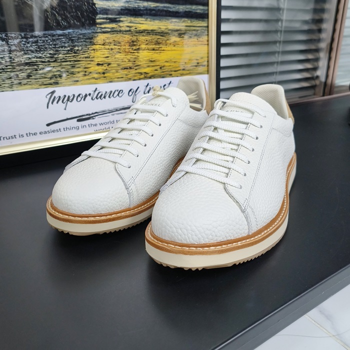 ブルネロクチネリ メンズ ホワイト スニーカー -  Cucinelli White  - bru23x