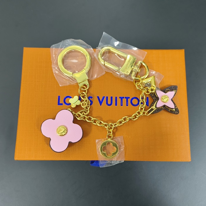 ルイヴィトン レディース ブルーミング フラワー チェーン バッグチャーム& キー ホルダー M63086  - Pink Key - acc290x