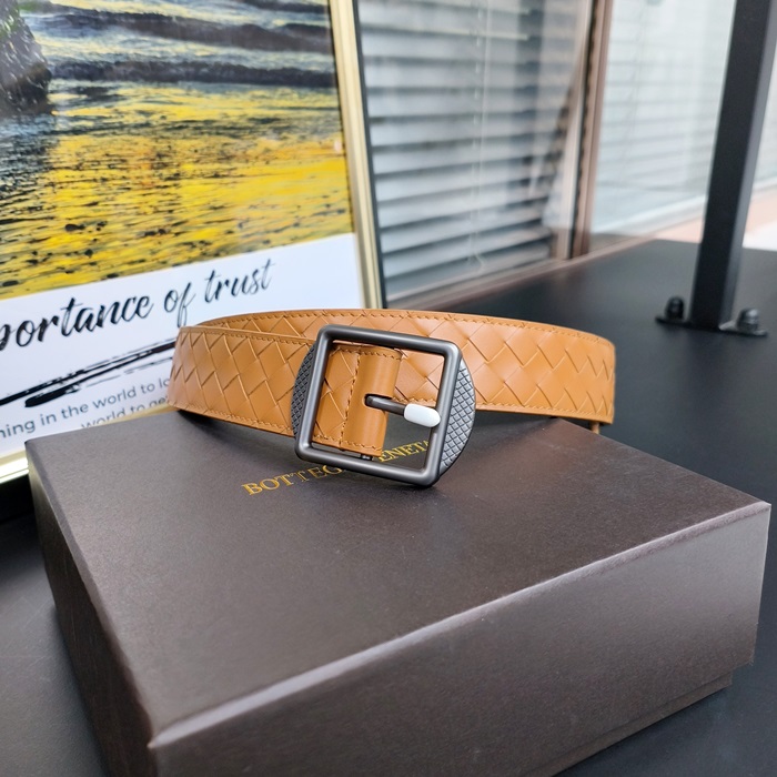 Bottega Veneta  - ボッテガヴェネタメンズレザーベルト,BOTBT0013,キャメル