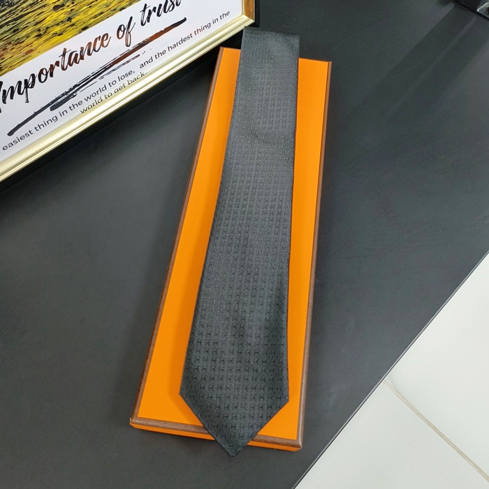  MENS NECKTIE NAVY - エルメス メンズ ネクタイ HM0001