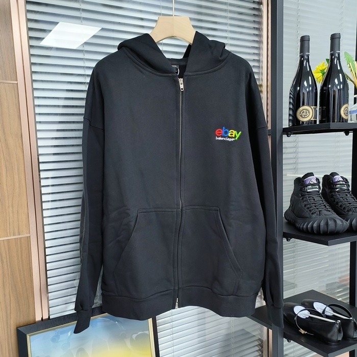 バレンシアガ メンズ オーバーサイズフィット フーディーTシャツ -  Over Size  - bac3650x